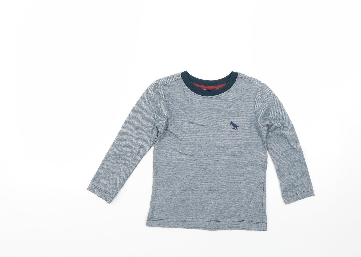 Nutmeg Boys Multicoloured Striped  Basic T-Shirt Size 3-4 Years