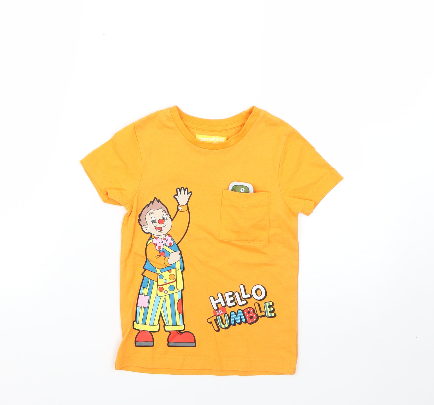 Nutmeg Boys Orange   Basic T-Shirt Size 3-4 Years
