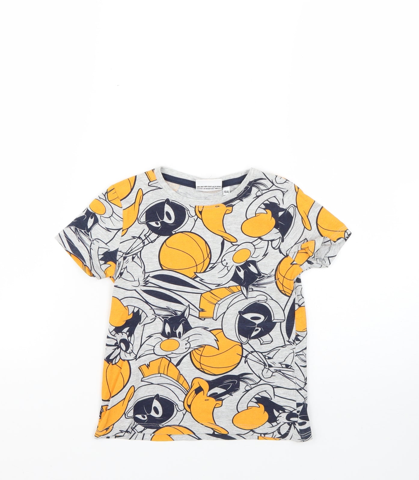 Space Boys Multicoloured Geometric  Basic T-Shirt Size 4-5 Years