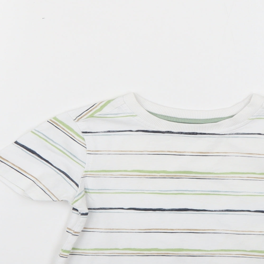 George Boys Multicoloured Striped  Basic T-Shirt Size 2-3 Years