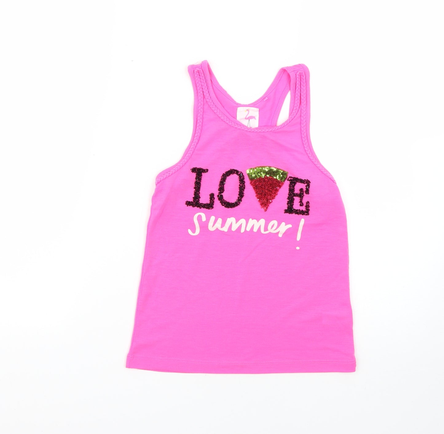 TU Girls Pink   Basic T-Shirt Size 9 Years