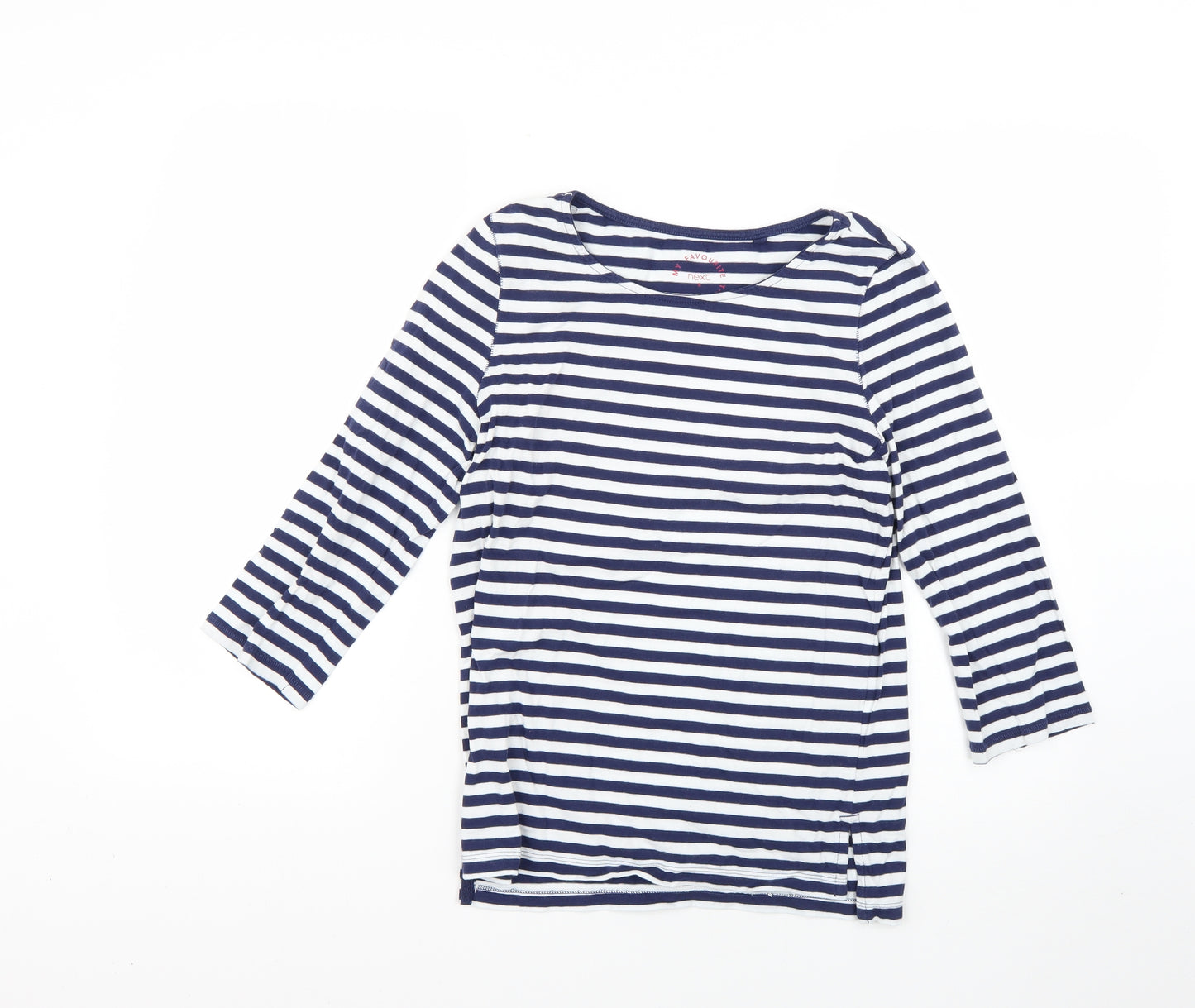 NEXT Womens Multicoloured Striped  Basic T-Shirt Size 8