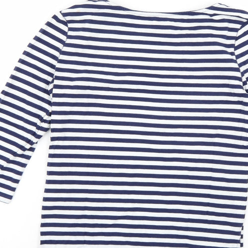 NEXT Womens Multicoloured Striped  Basic T-Shirt Size 8