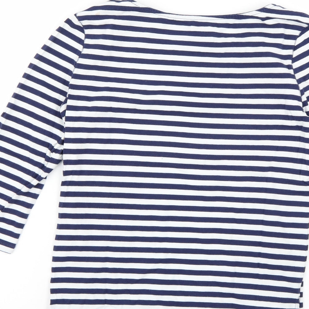 NEXT Womens Multicoloured Striped  Basic T-Shirt Size 8