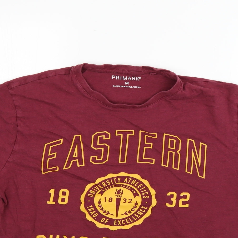 Primark Mens Red    T-Shirt Size M