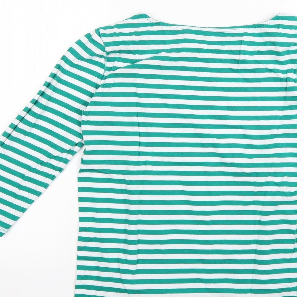 NEXT Womens Multicoloured Striped  Basic T-Shirt Size 8