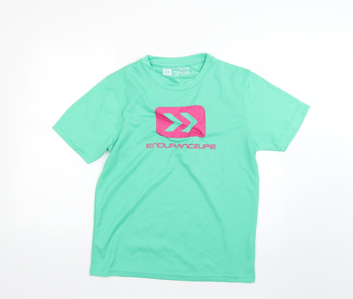 enourancelife Mens Green T-Shirt Size M