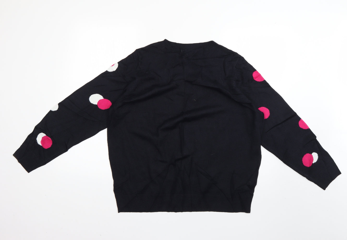 TU Womens Blue Geometric  Pullover Jumper Size 18