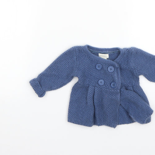 Monsoon Baby Blue   Overcoat Coat Size 0-3 Months
