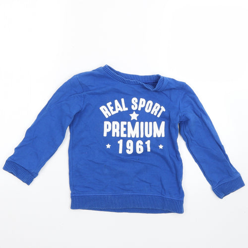 Mothercare Boys Blue   Pullover Jumper Size 6 Years