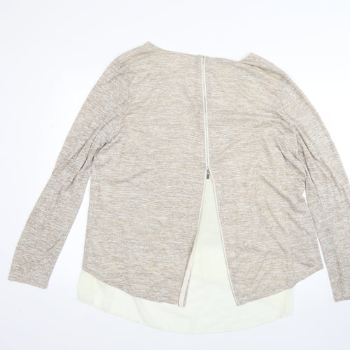 Voulez-Vous Womens Beige   Pullover Jumper Size XL