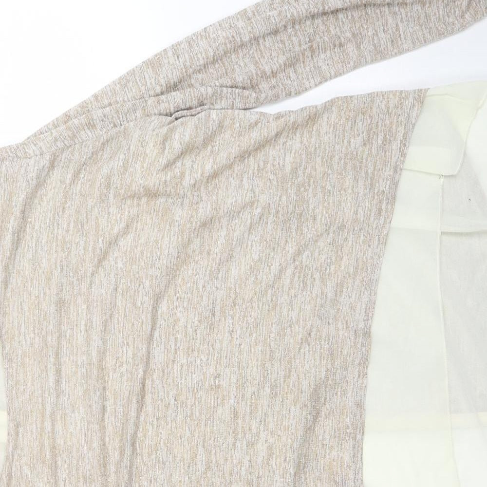 Voulez-Vous Womens Beige   Pullover Jumper Size XL