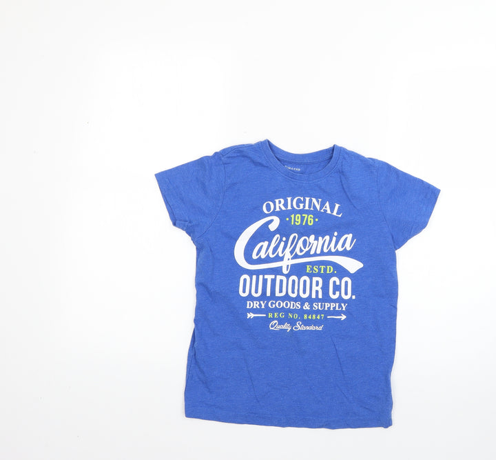 Primark Boys Blue   Basic T-Shirt Size 8-9 Years