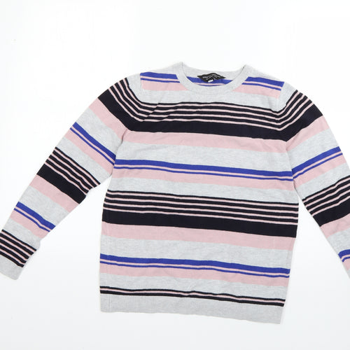 Dorothy Perkins Womens Multicoloured Striped  Pullover Jumper Size 12