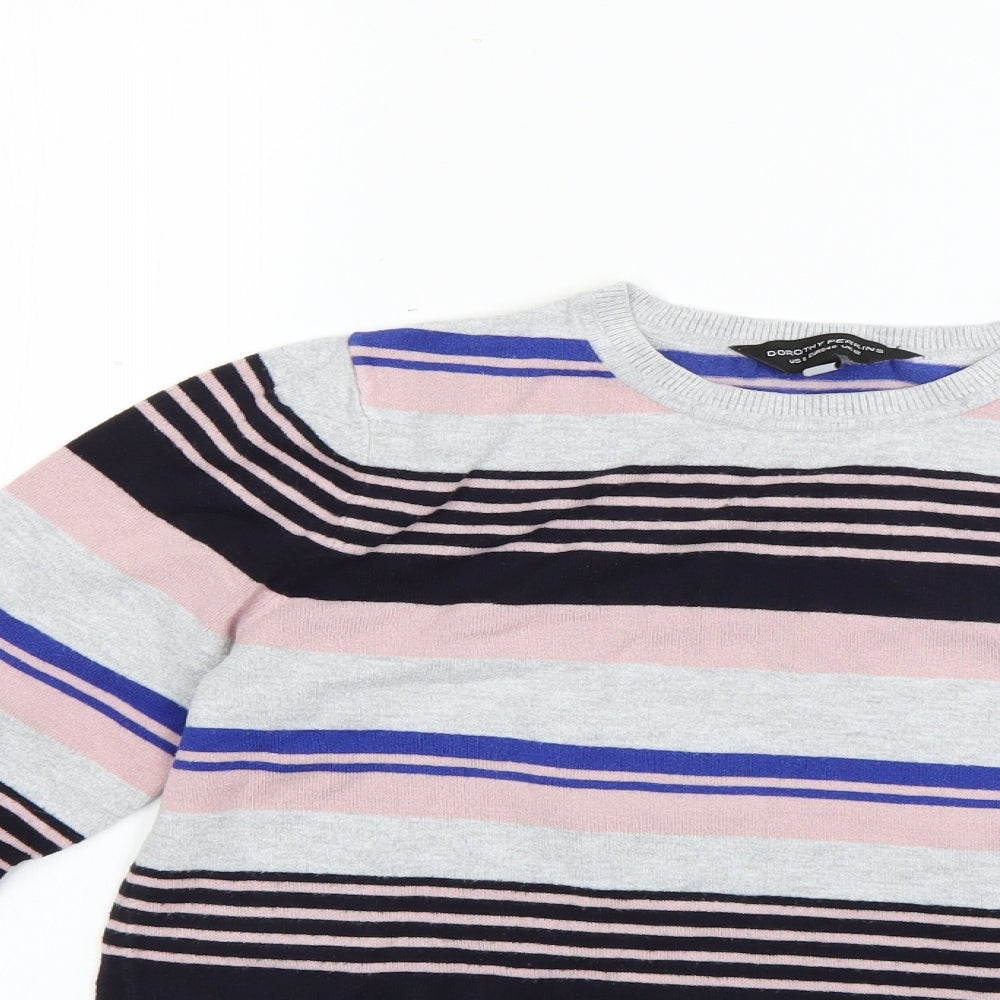 Dorothy Perkins Womens Multicoloured Striped  Pullover Jumper Size 12