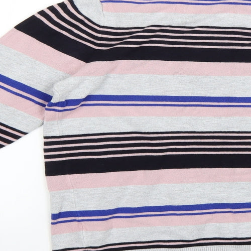 Dorothy Perkins Womens Multicoloured Striped  Pullover Jumper Size 12