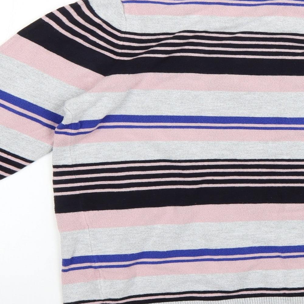 Dorothy Perkins Womens Multicoloured Striped  Pullover Jumper Size 12