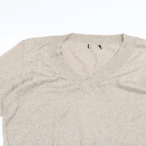 F&F Womens Gold   Pullover Jumper Size 18