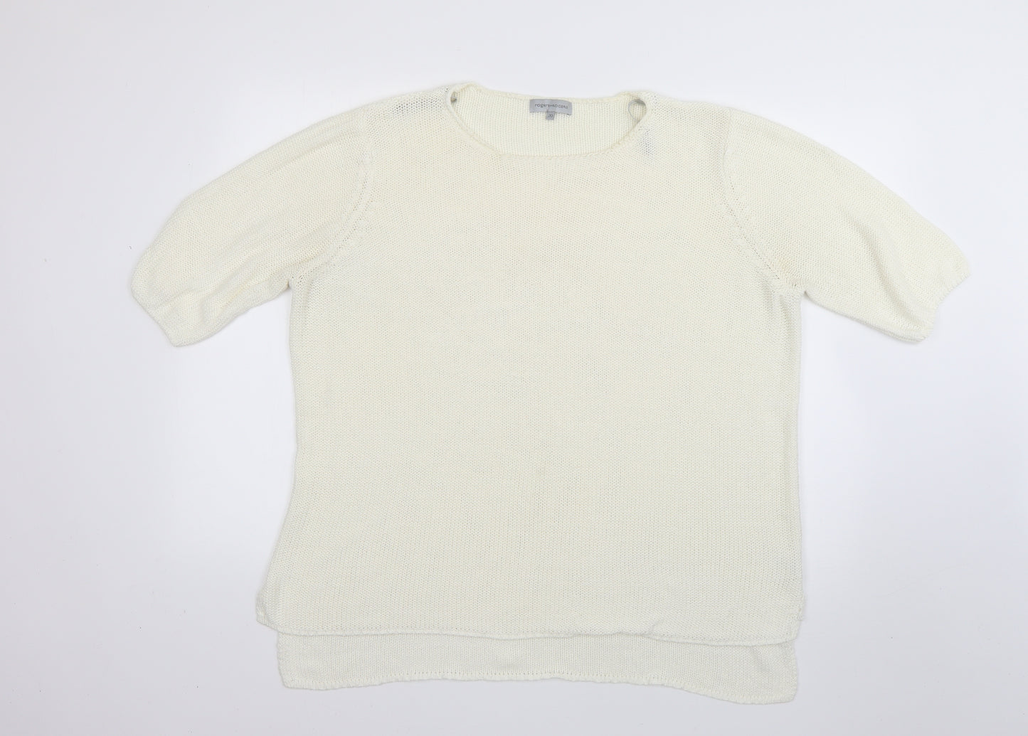 rogers+rogers Womens White   Pullover Jumper Size 20
