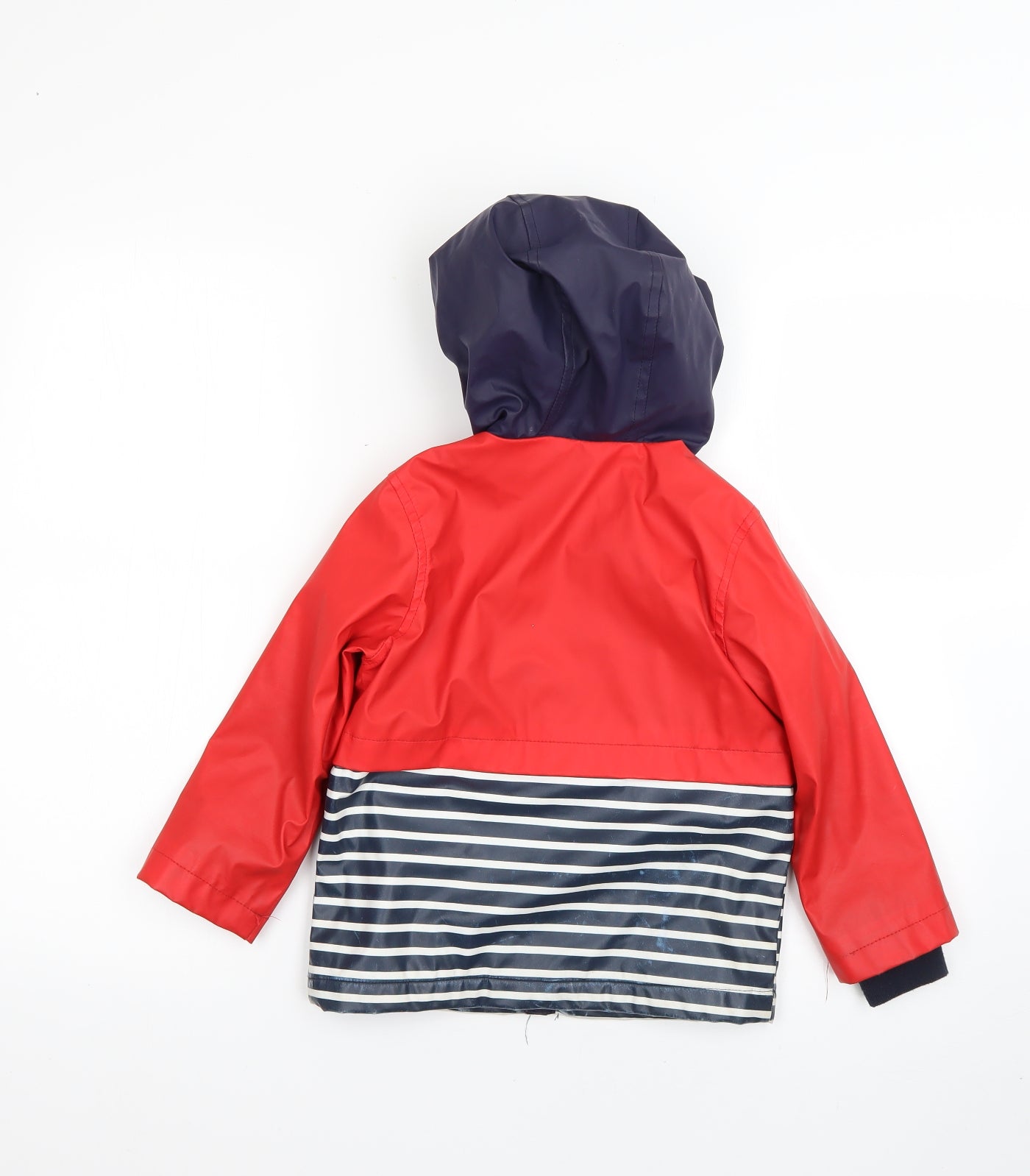 TU Boys Multicoloured Striped  Rain Coat Coat Size 3-4 Years