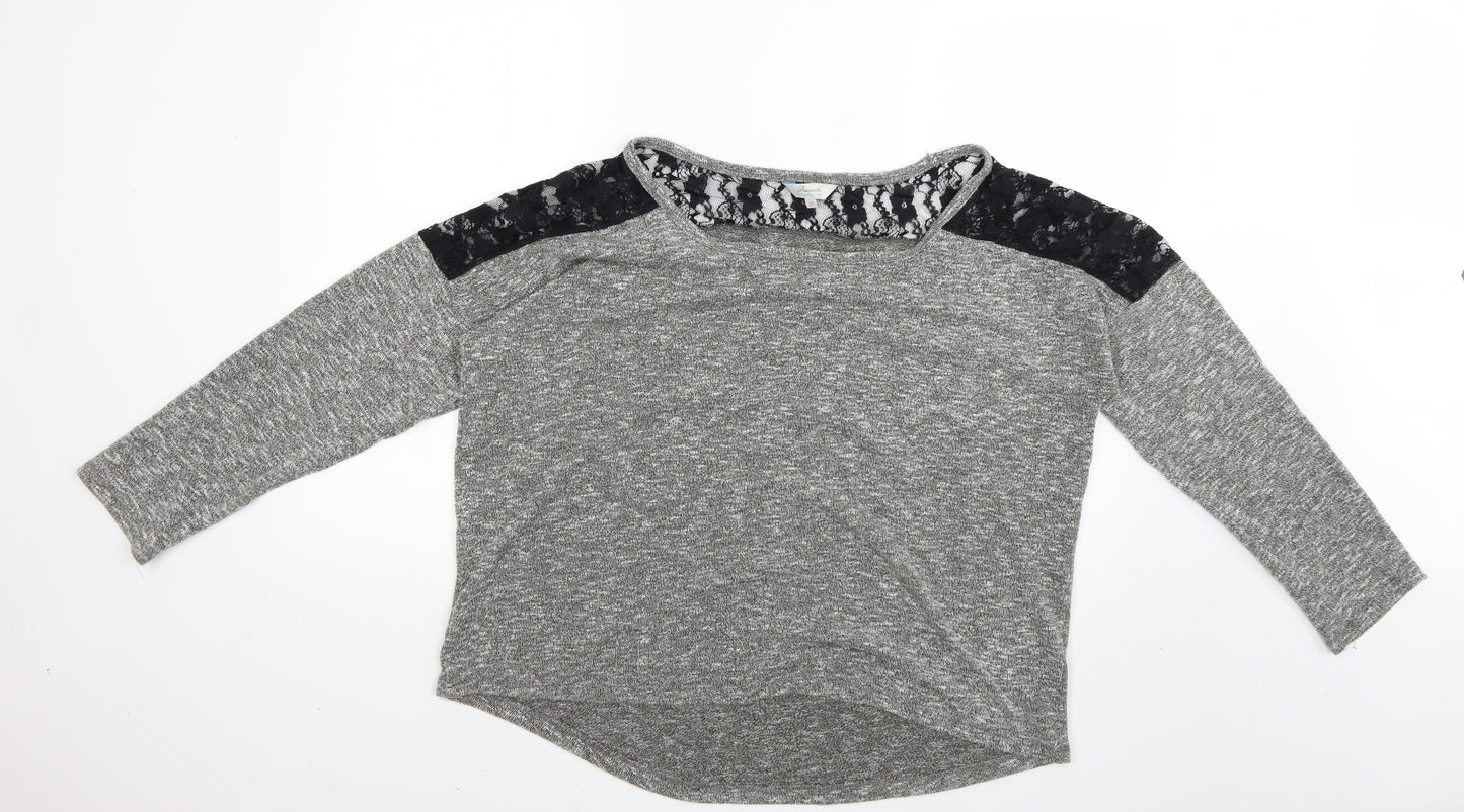 Peacocks Womens Grey   Pullover Jumper Size 20
