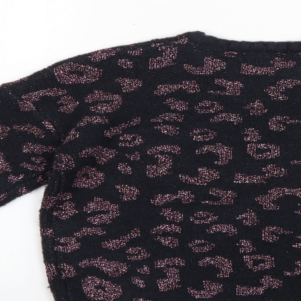 Primark Girls Multicoloured Animal Print  Pullover Jumper Size 10-11 Years