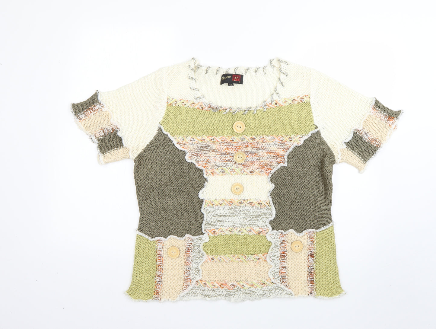 stephen Womens Multicoloured   Pullover Jumper Size L