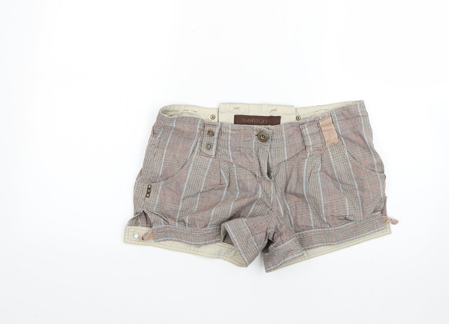 River Island Womens Brown   Cut-Off Shorts Size 12