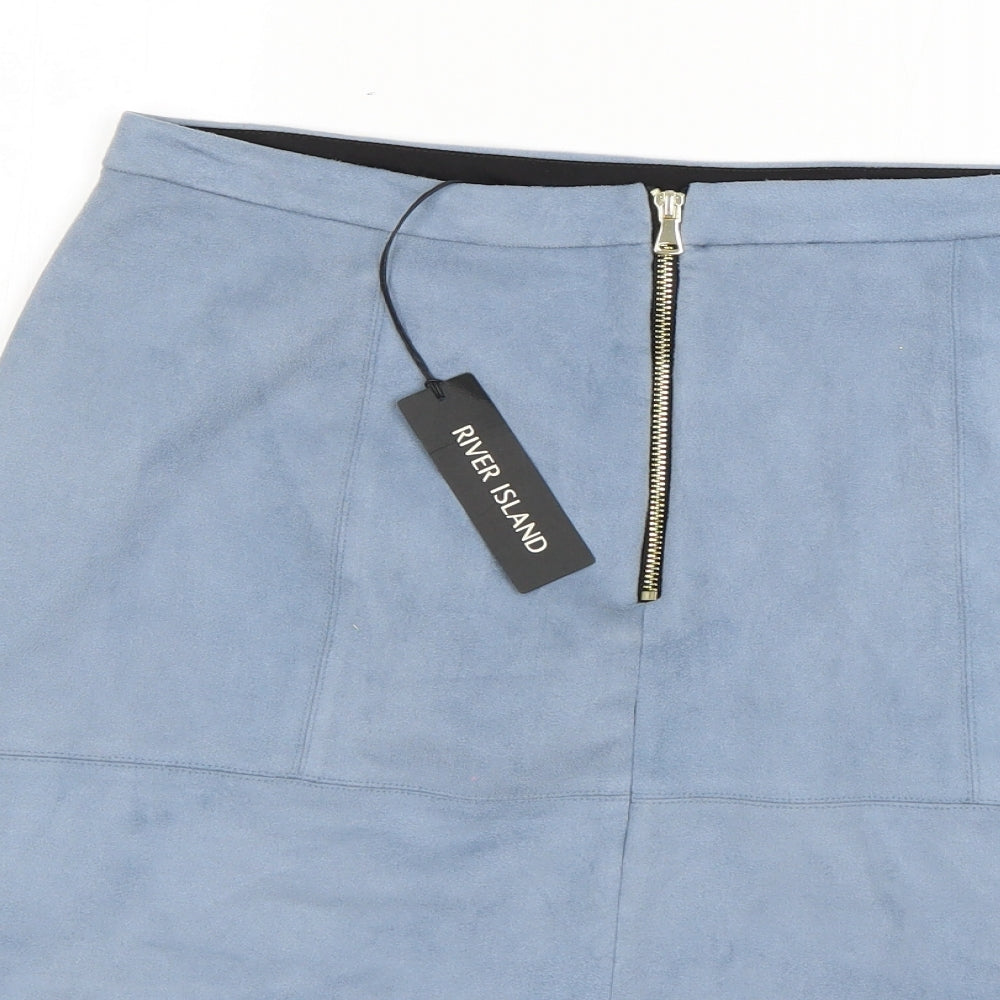 River Island Womens Blue   Mini Skirt Size 16