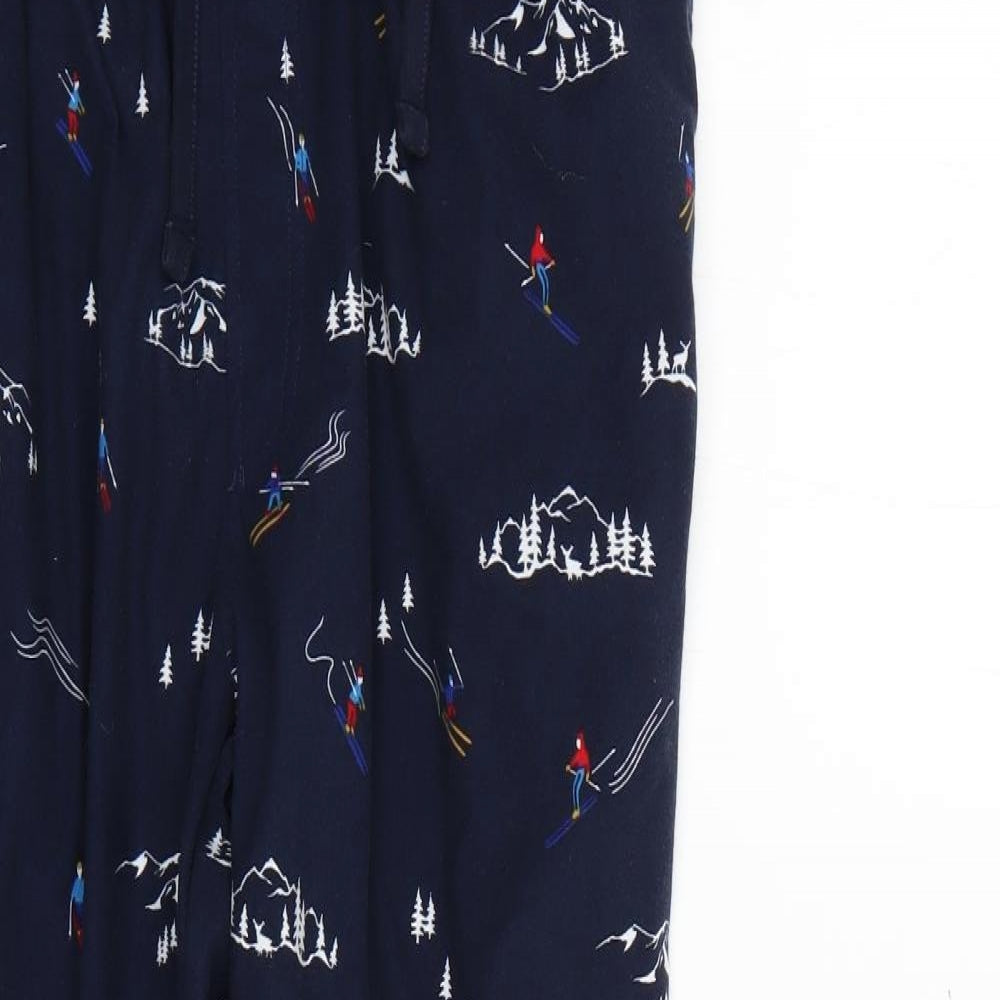 Marks and Spencer Mens Multicoloured Geometric   Pyjama Pants Size L