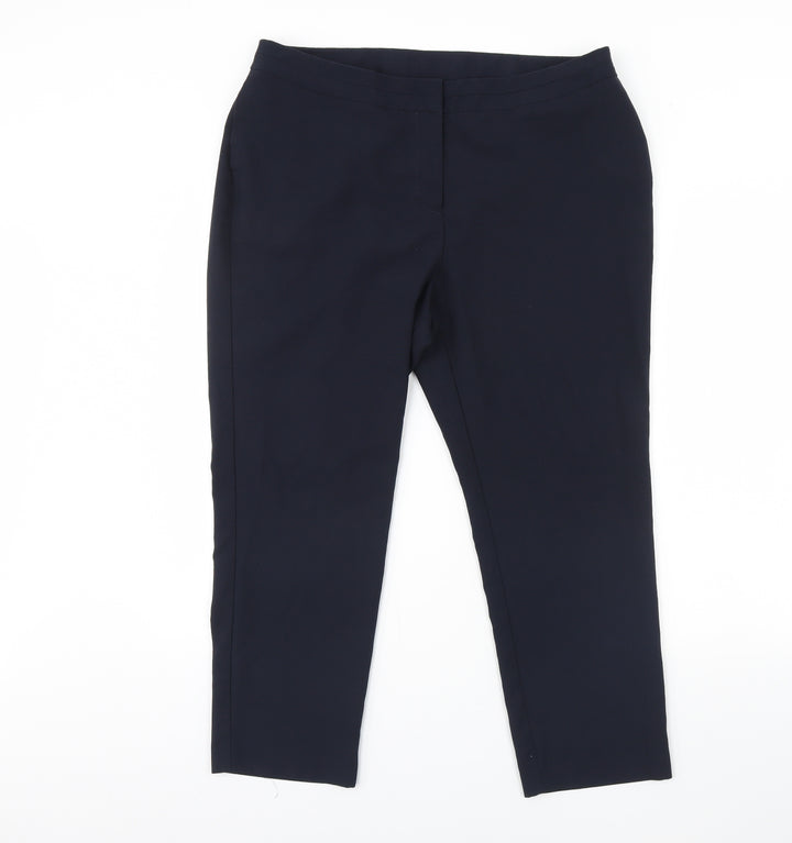 Bonmarche Womens Blue Dress Pants Trousers Size 16 L23 in