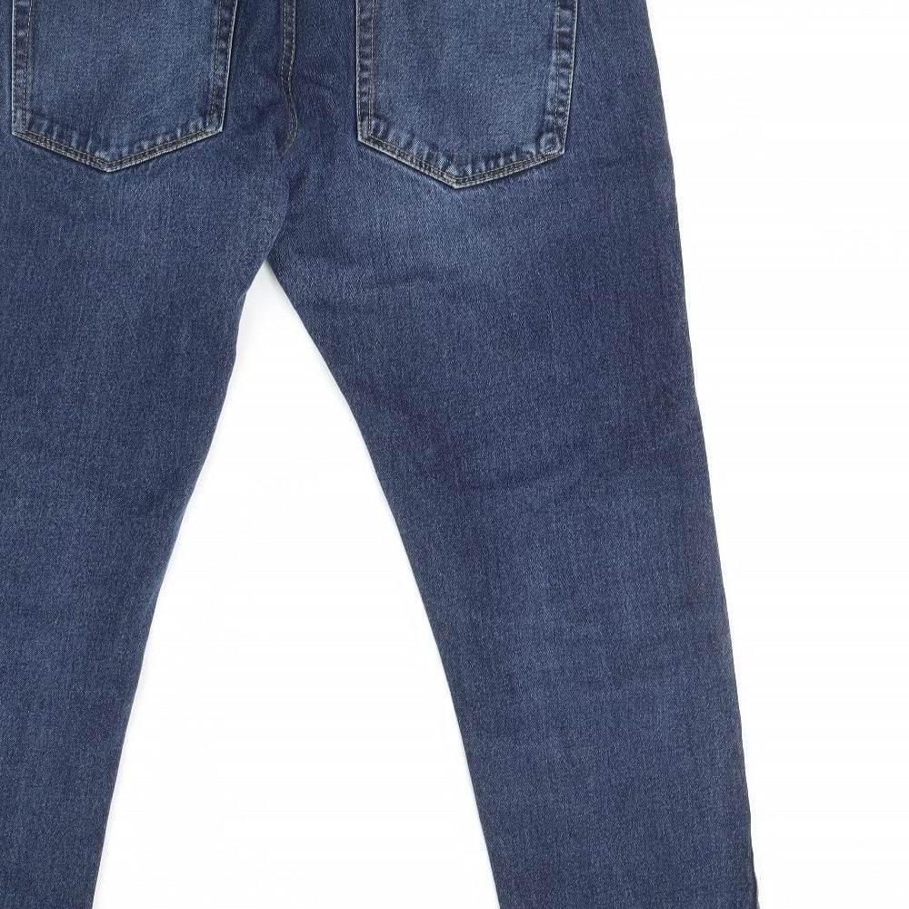 Easy Mens Blue  Denim Straight Jeans Size 34 L29 in