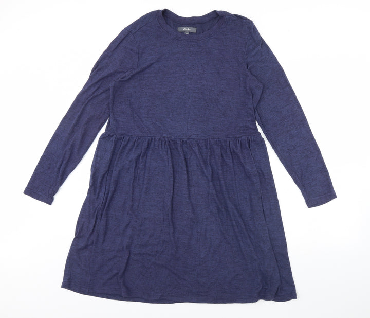 Studio Womens Blue Shift Size 12