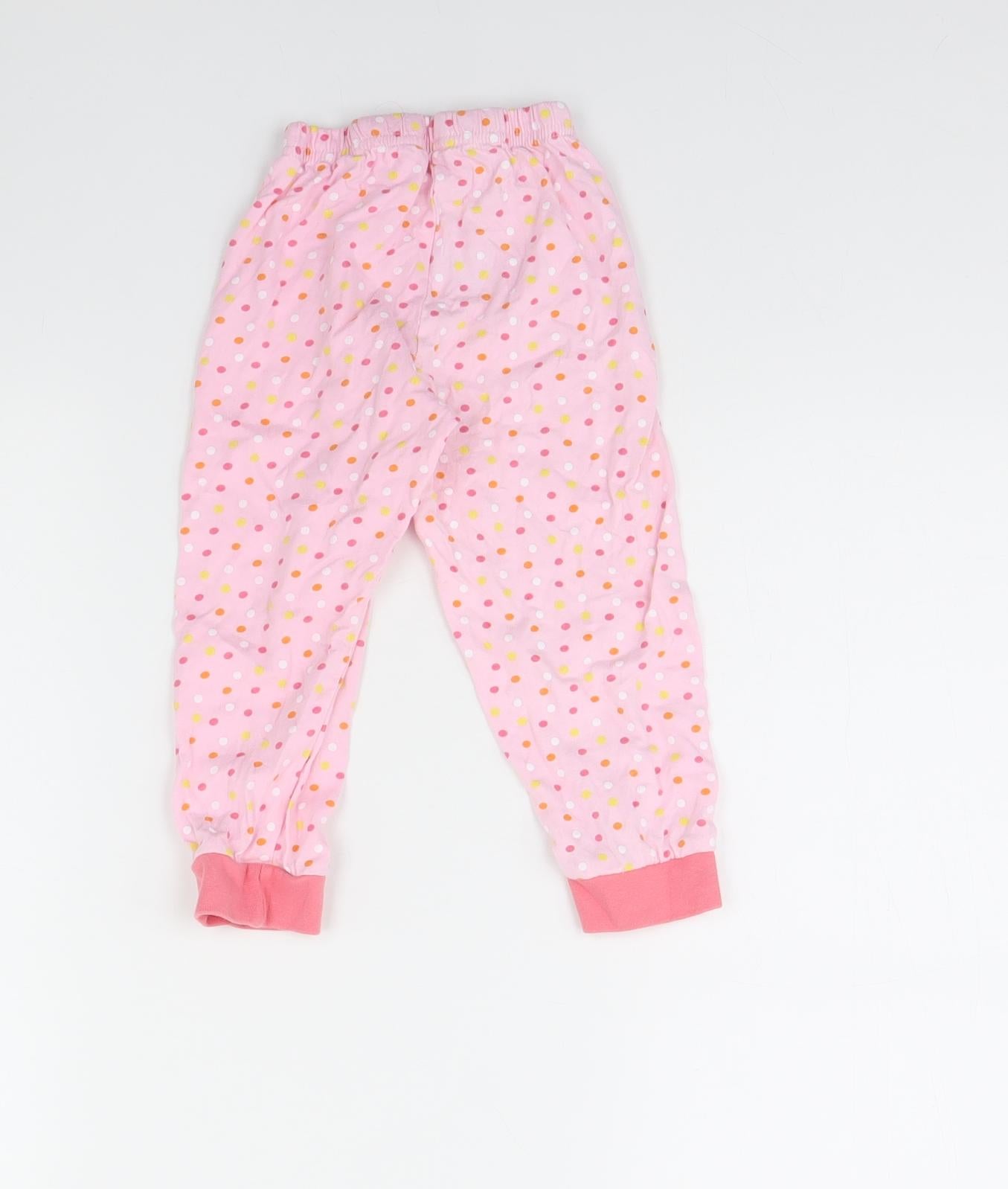 Easter Girls Pink Spotted  Cami Pyjama Pants Size 2 Years
