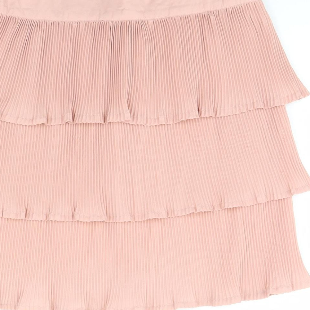 pretty little Thing Womens Pink   Mini Skirt Size 12