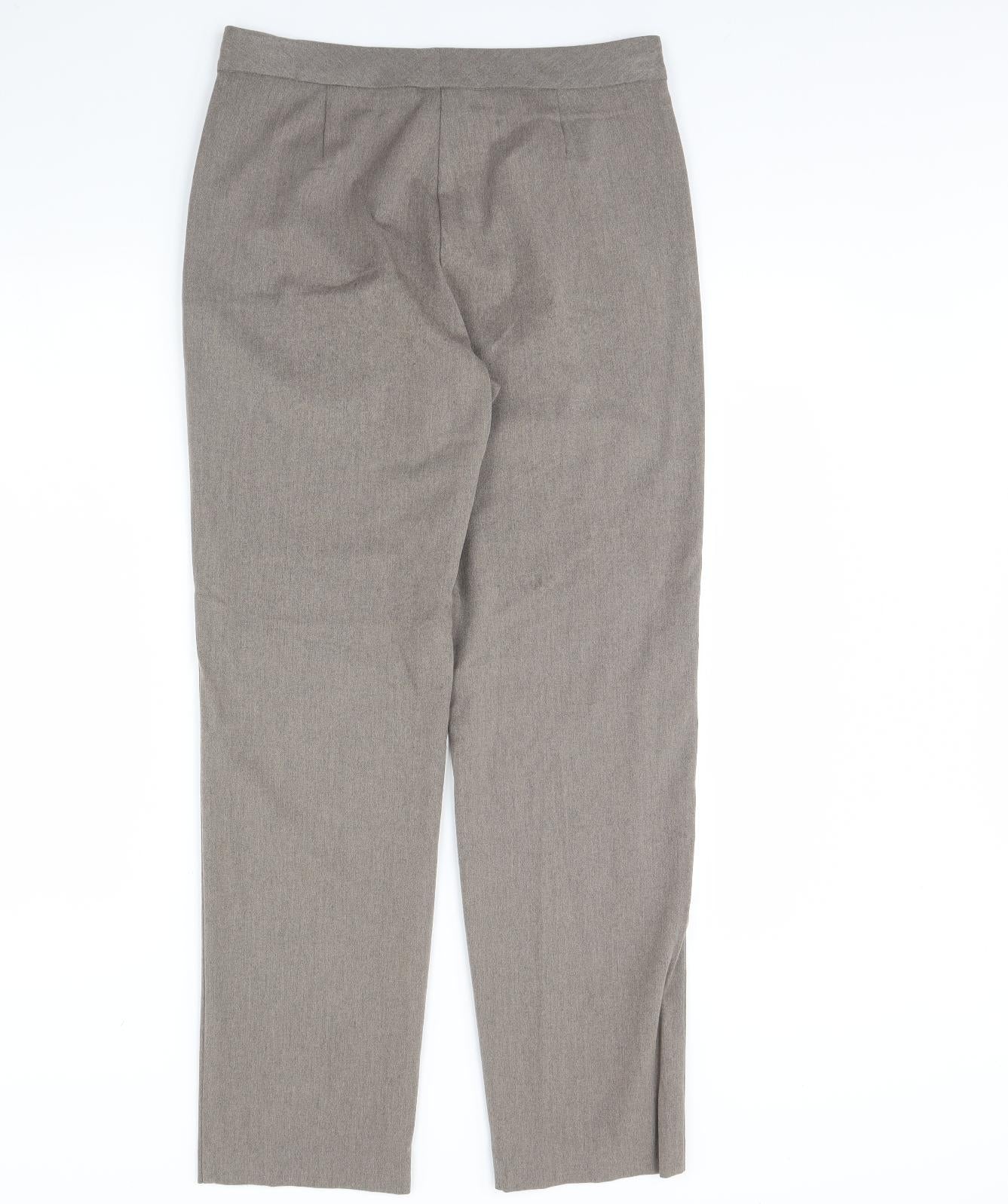 M&s Womens Beige   Trousers  Size 10 L30 in