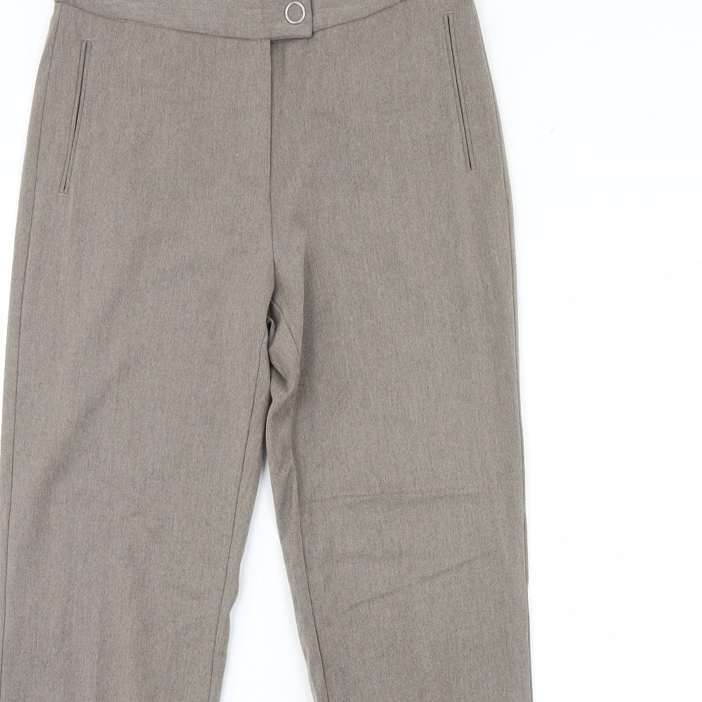 M&s Womens Beige   Trousers  Size 10 L30 in