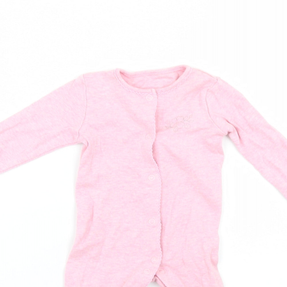 F&F Baby Pink   Babygrow One-Piece Size 0-3 Months