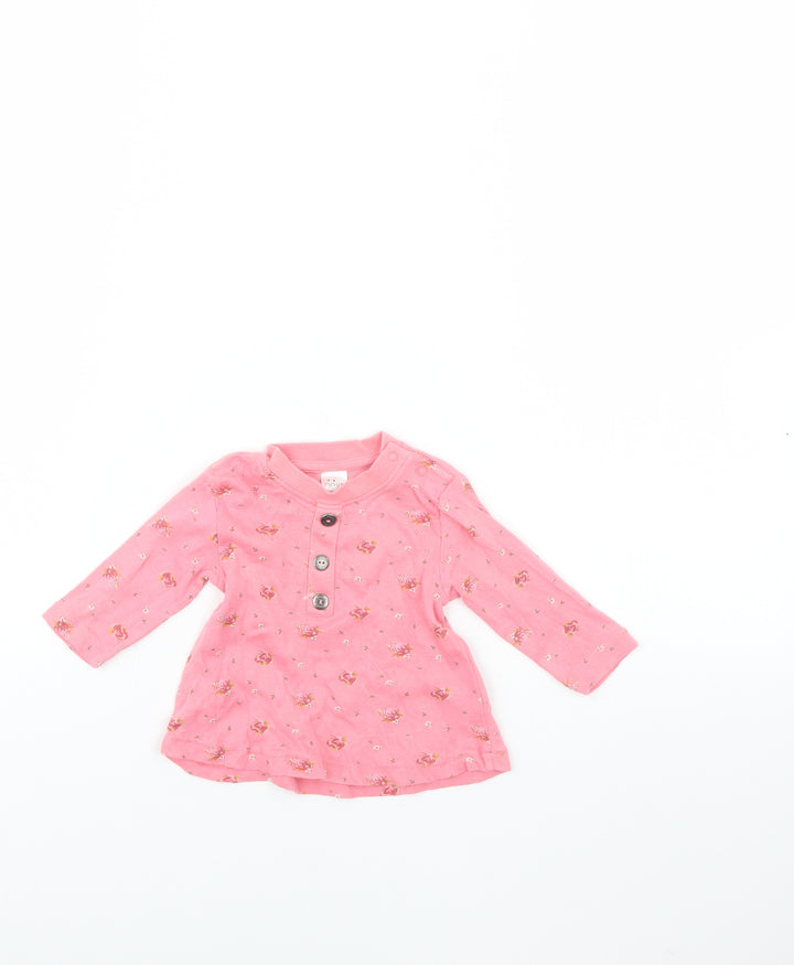 NEXT Girls Pink   Basic Blouse Size 0-3 Months