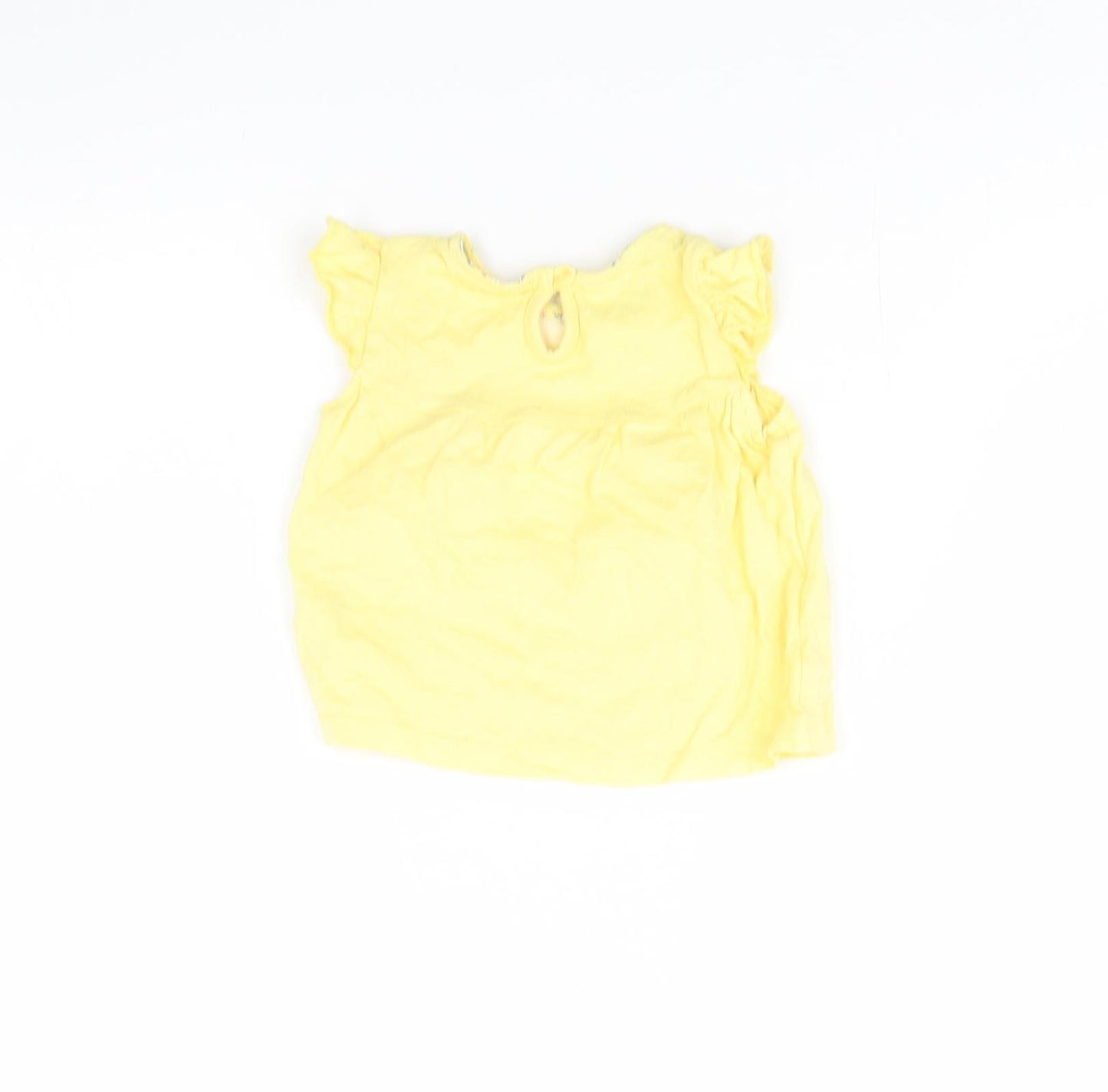 F&F Girls Yellow   Basic Blouse Size 0-3 Months