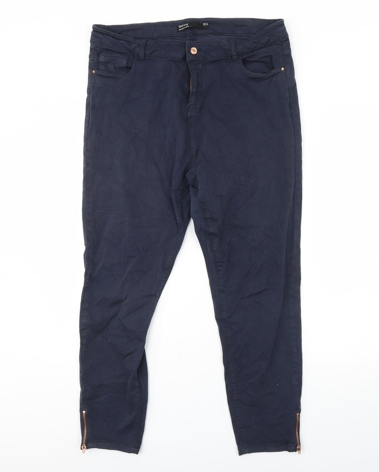 Dunnes Stores Womens Blue  Denim Skinny Jeans Size 18 L30 in