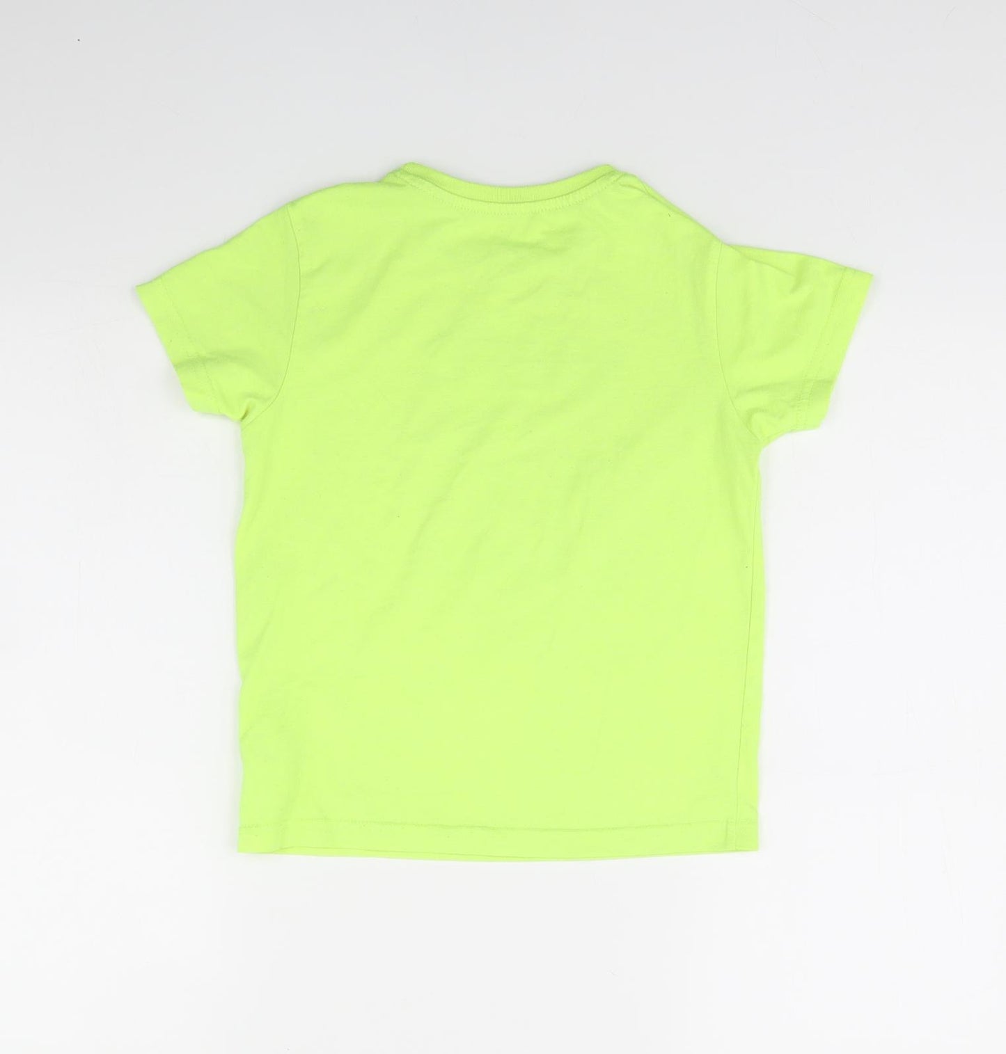 Primark Boys Green   Basic T-Shirt Size 7 Years  - Dinosaur