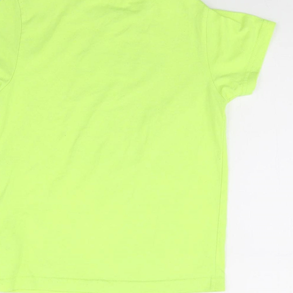 Primark Boys Green   Basic T-Shirt Size 7 Years  - Dinosaur