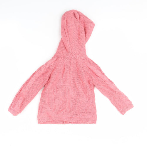 m&S Girls Pink   Jacket  Size 2 Years