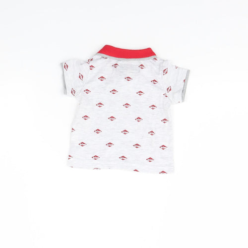 Lee Cooper Baby Grey Spotted  Basic Polo Size 3-6 Months