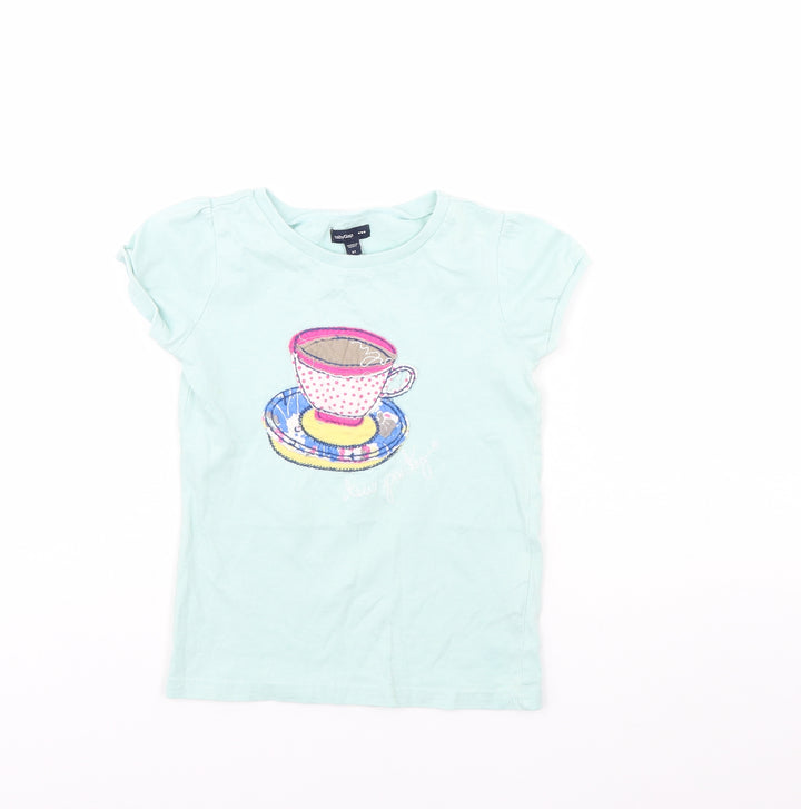 Gap  Girls Green   Basic T-Shirt Size 5 Years