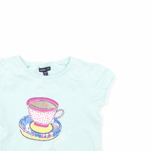 Gap  Girls Green   Basic T-Shirt Size 5 Years