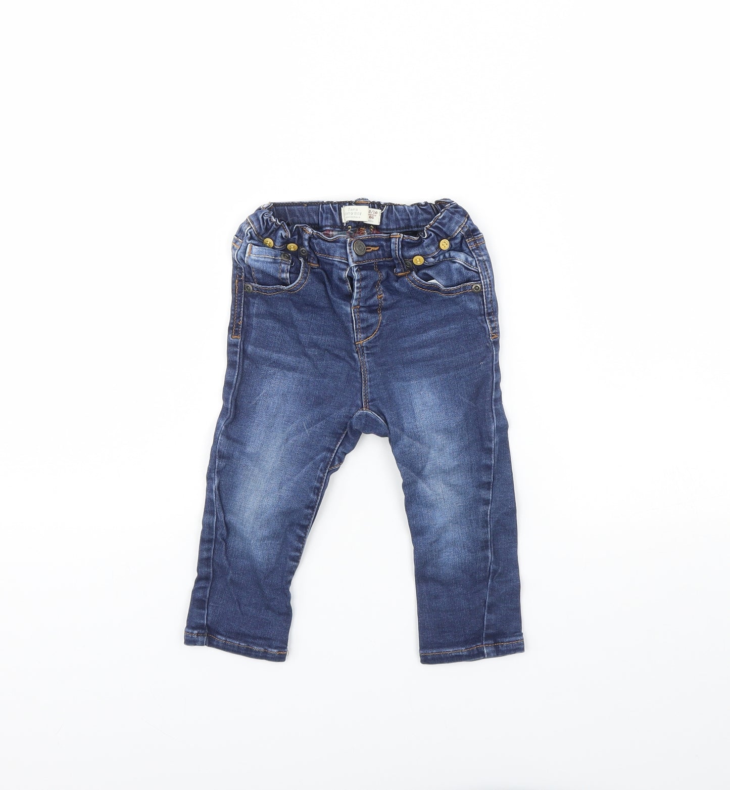 Zara Baby Blue  Denim Capri Jeans Size 12 Months