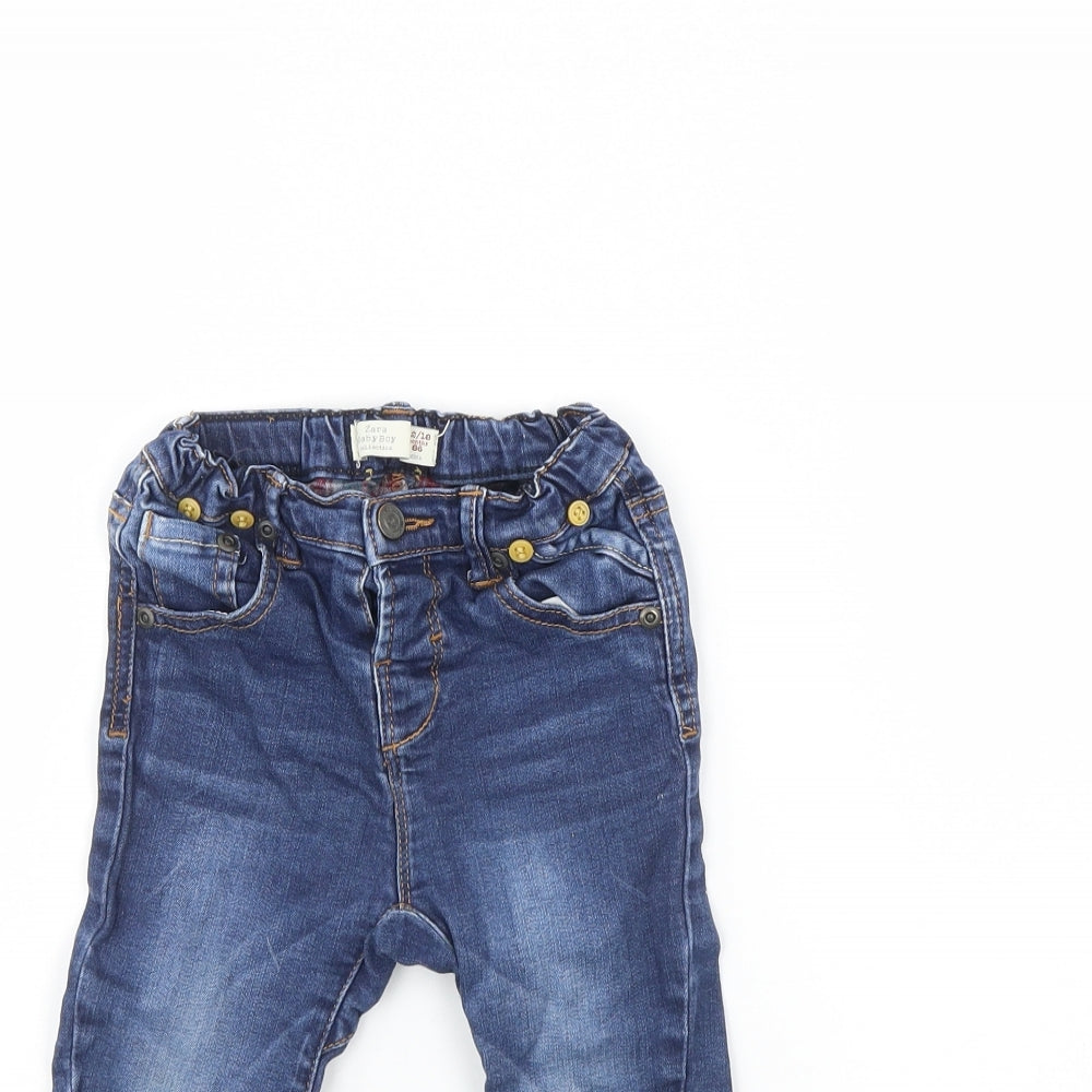 Zara Baby Blue  Denim Capri Jeans Size 12 Months
