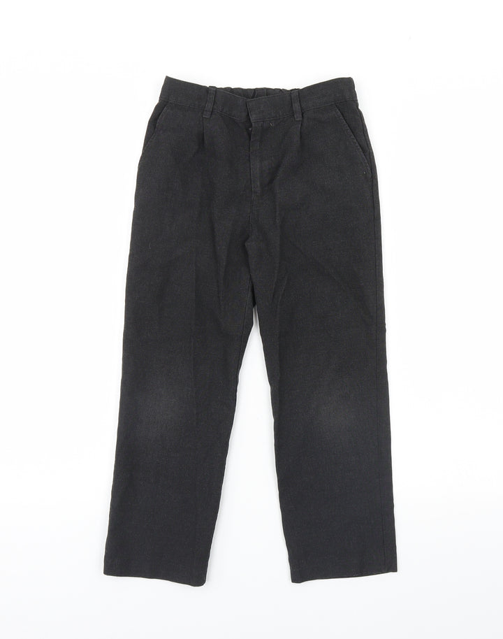 F&F Boys Black   Dress Pants Trousers Size 7 Years
